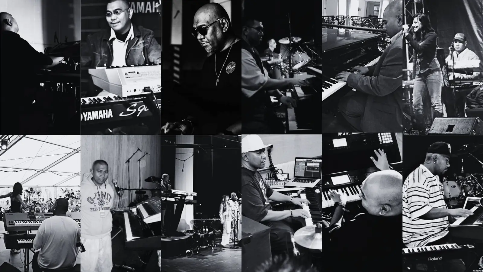 RAM performing live on stage — photo collage